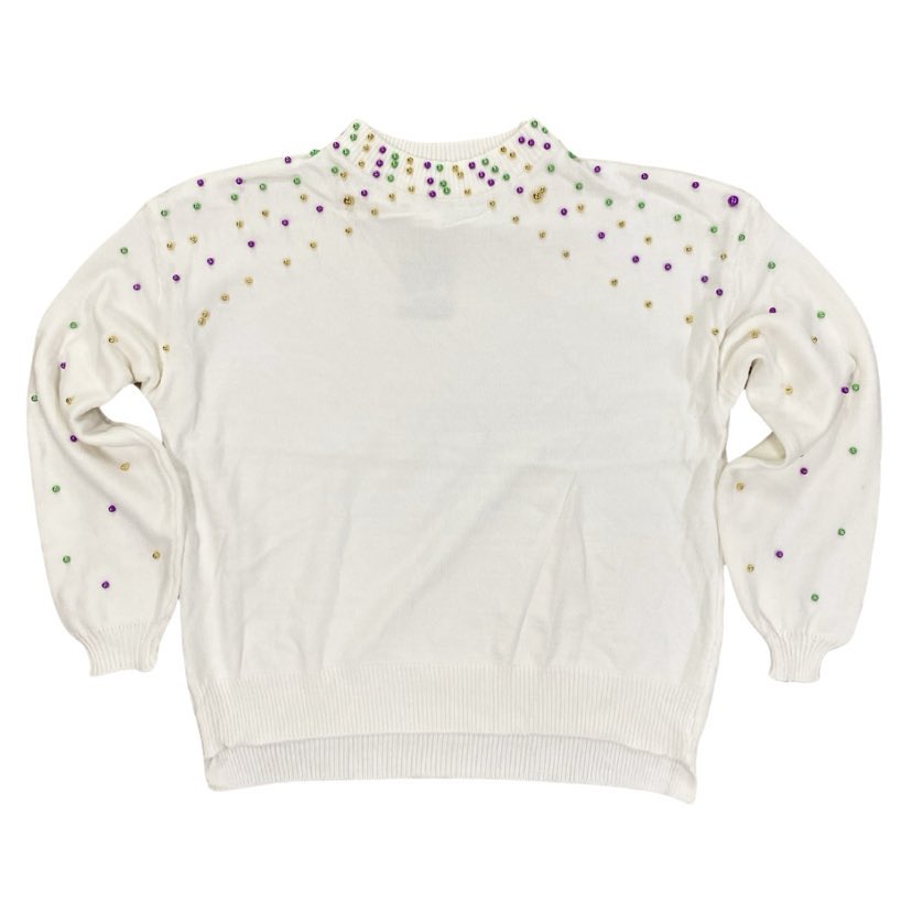 Mardi Gras Pearl Sweater – Fleurty Girl