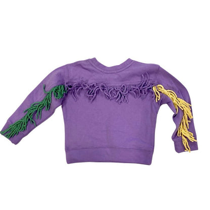 Mardi Gras Fringe Sweatshirt, Kids