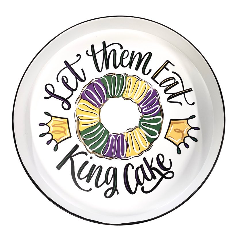 Let them Eat Cake King Cake Stand