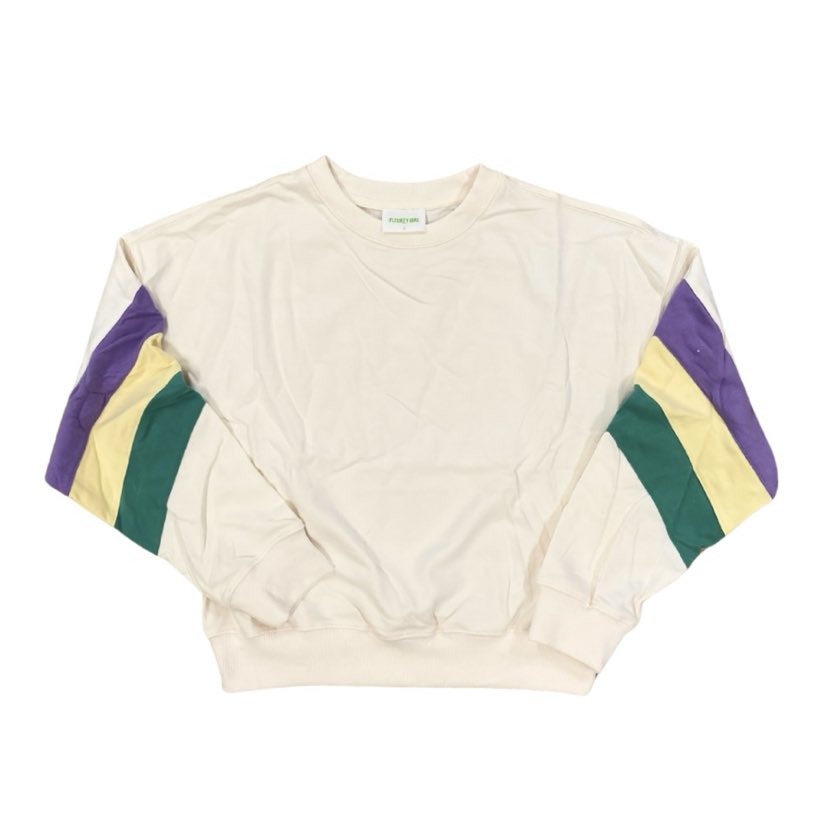 Pastel Stripe Mardi Gras Sweatshirt