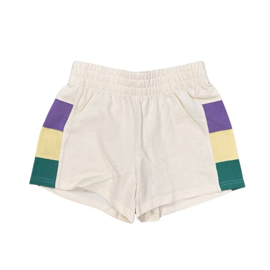 Pastel Stripe Mardi Gras Shorts