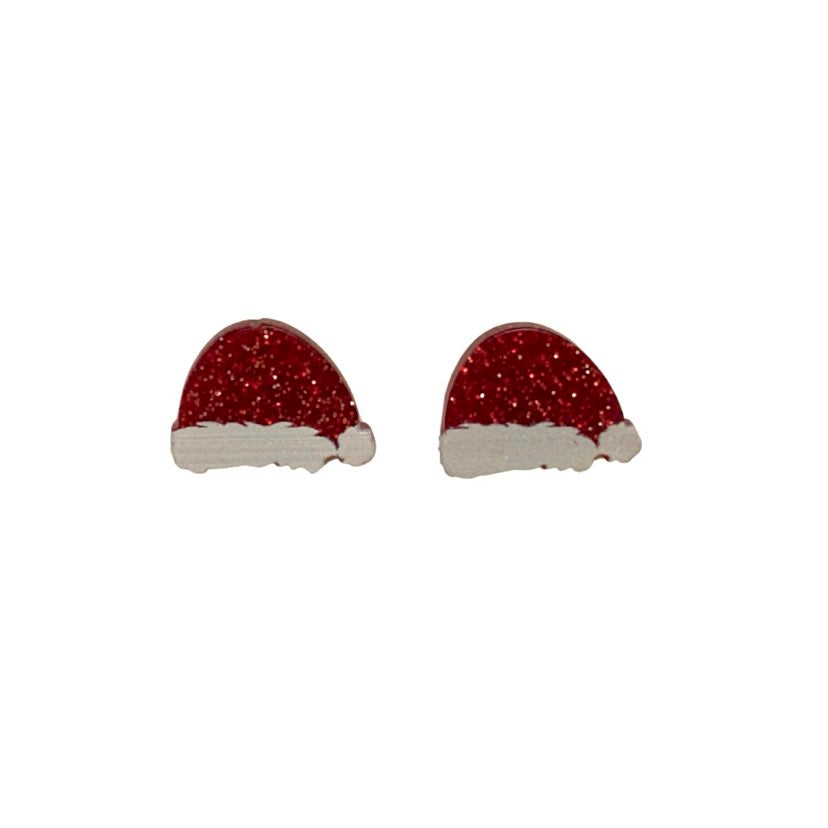 Santa Hat Stud Earrings