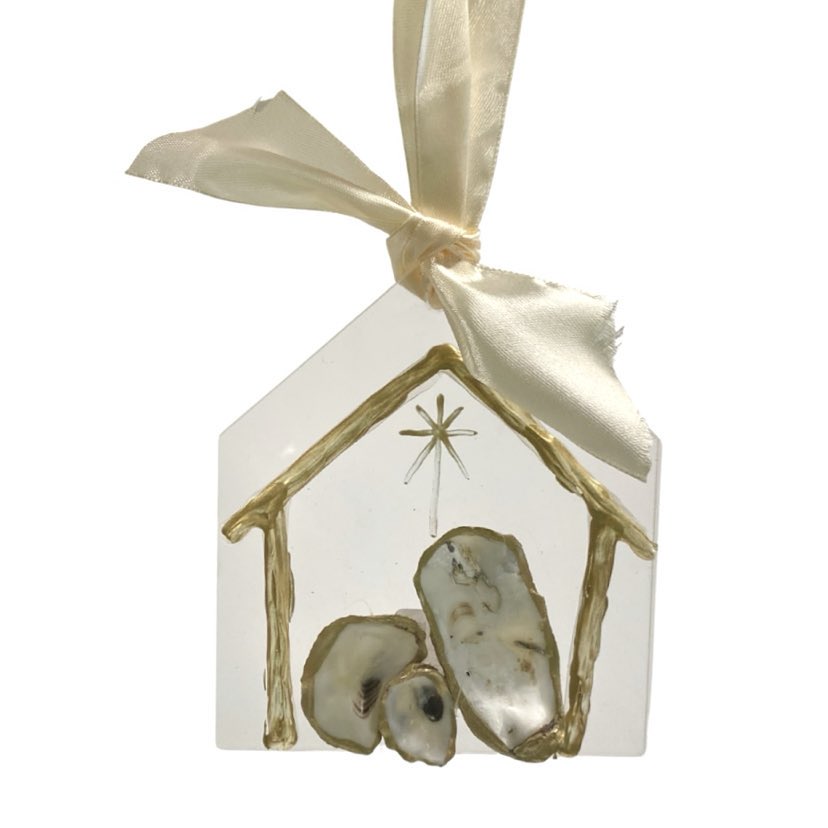 Oyster Nativity Ornament