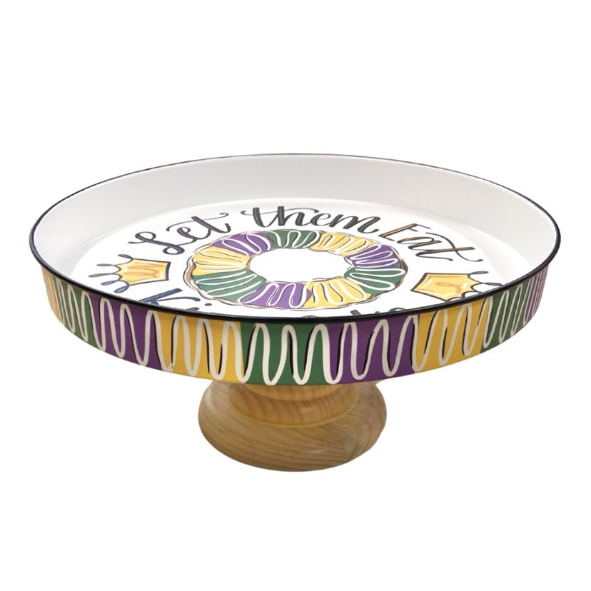 Let them Eat Cake King Cake Stand