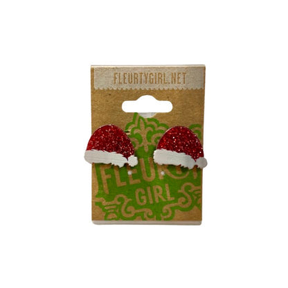 Santa Hat Stud Earrings