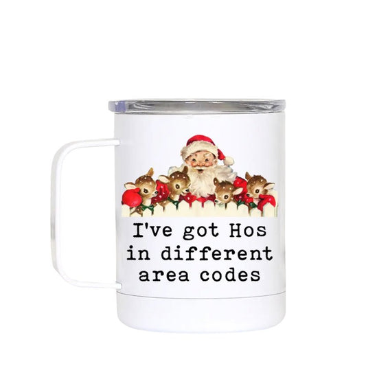 Different Area Codes Travel Mug