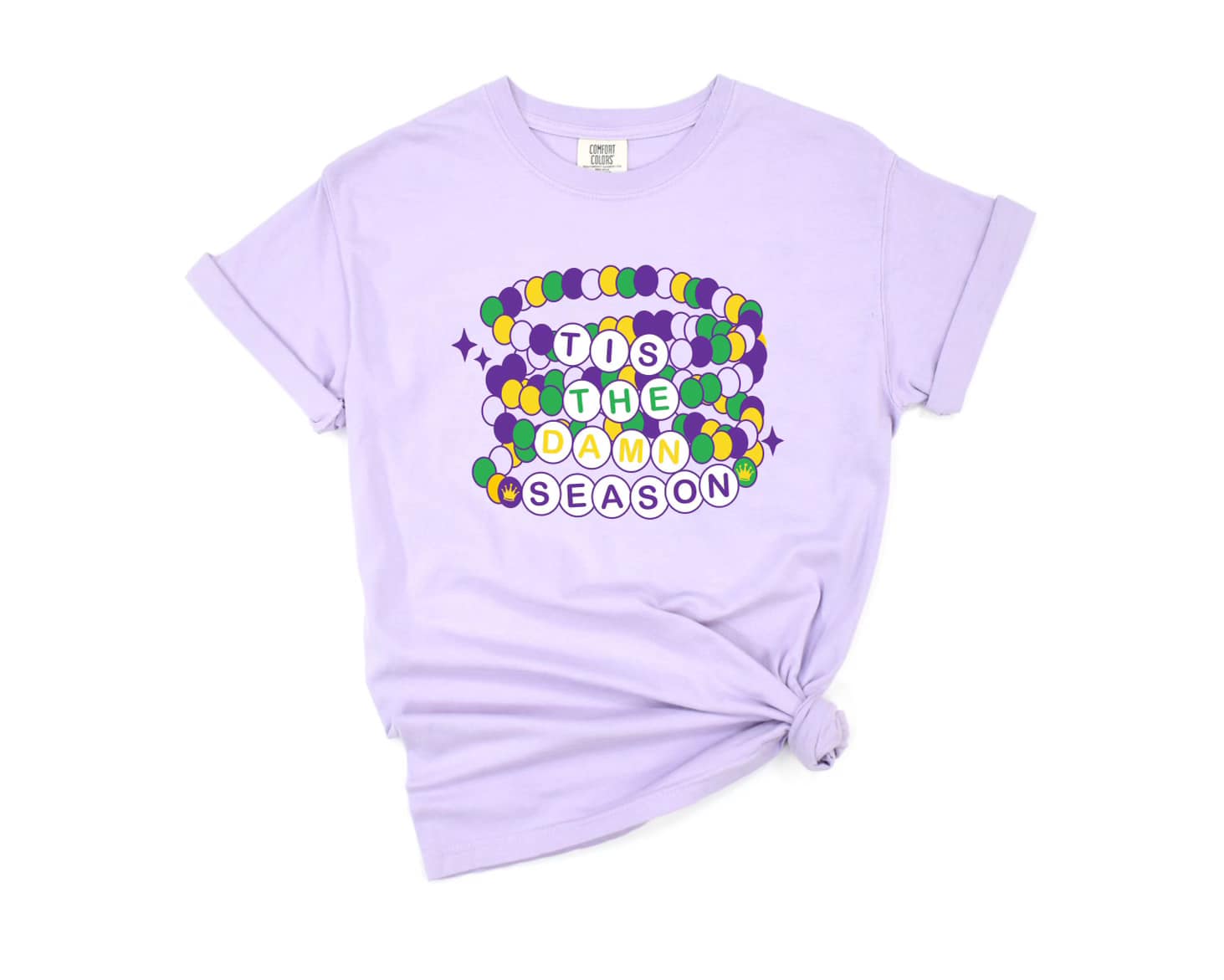 Tis the Damn Season Mardi Gras Tee – Fleurty Girl