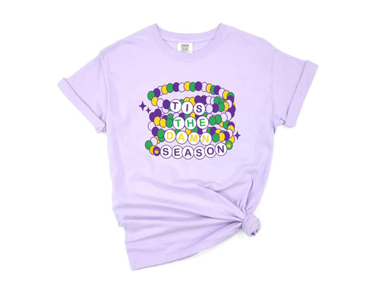 Tis the Damn Season Mardi Gras Tee