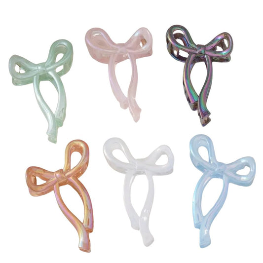 Bow Claw Clip, Iridescent