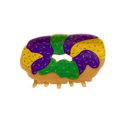 King Cake Claw Clip, Sprinkles