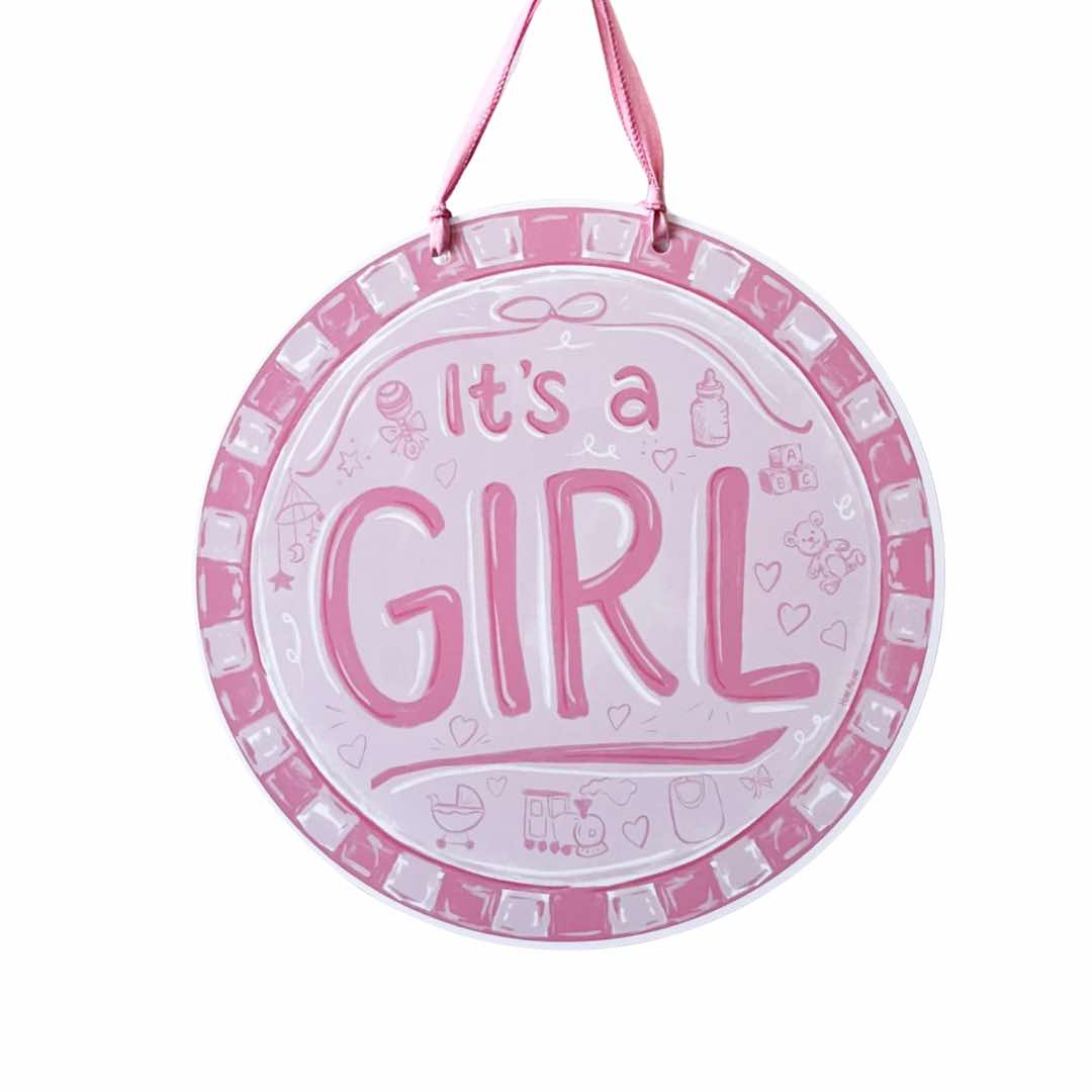 It's a Girl Door Hanger