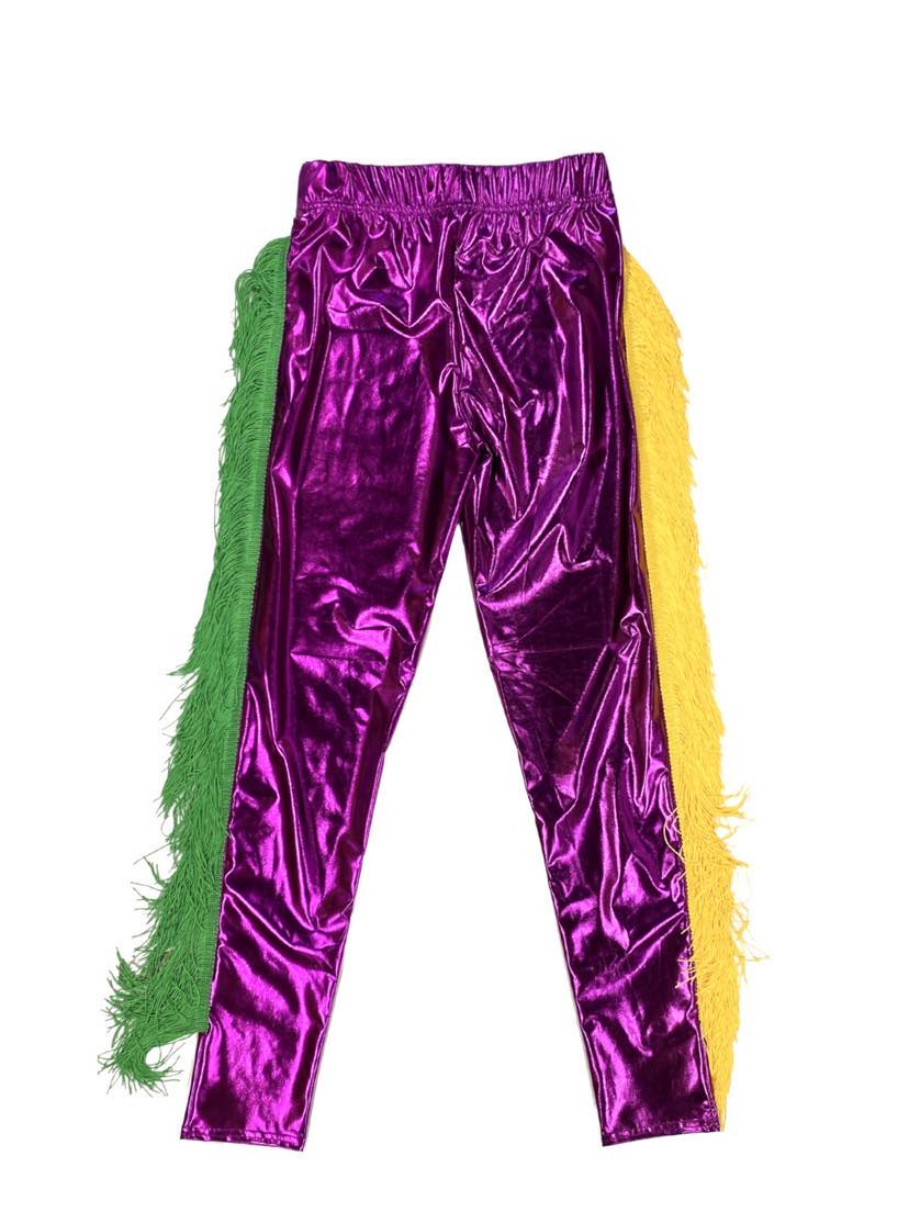 Mardi Gras Fringe Pants