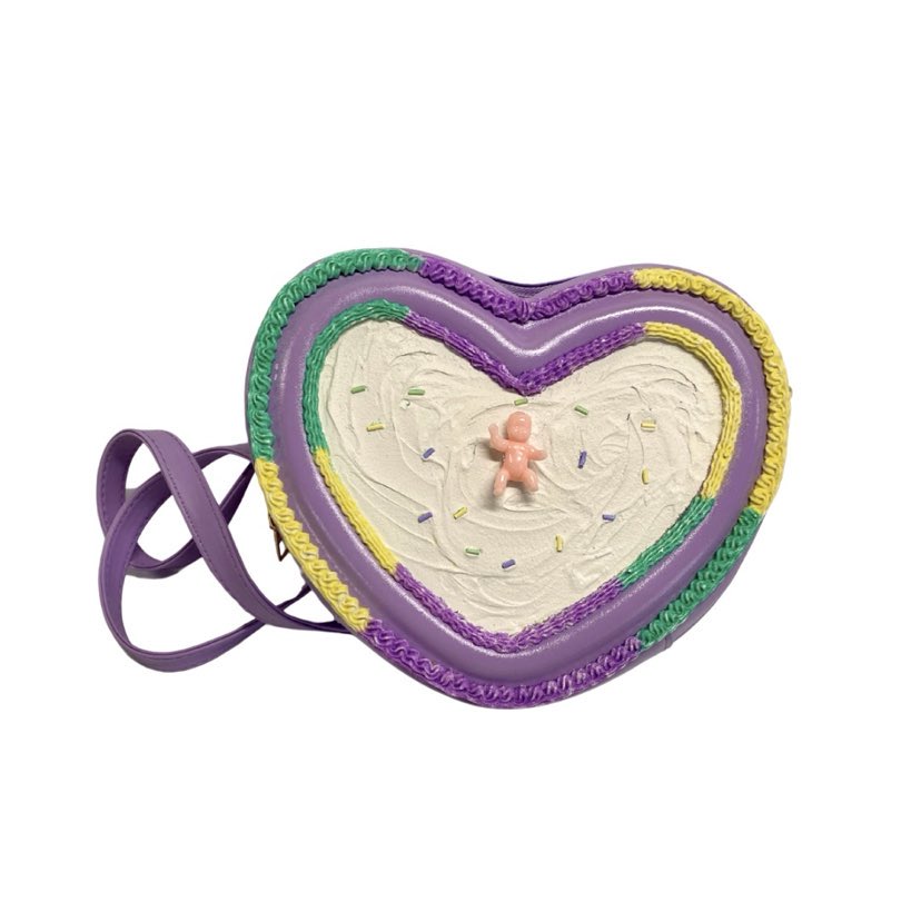 King Cake Heart Purse