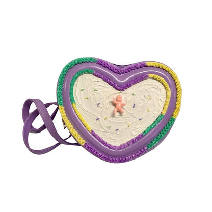 King Cake Heart Purse