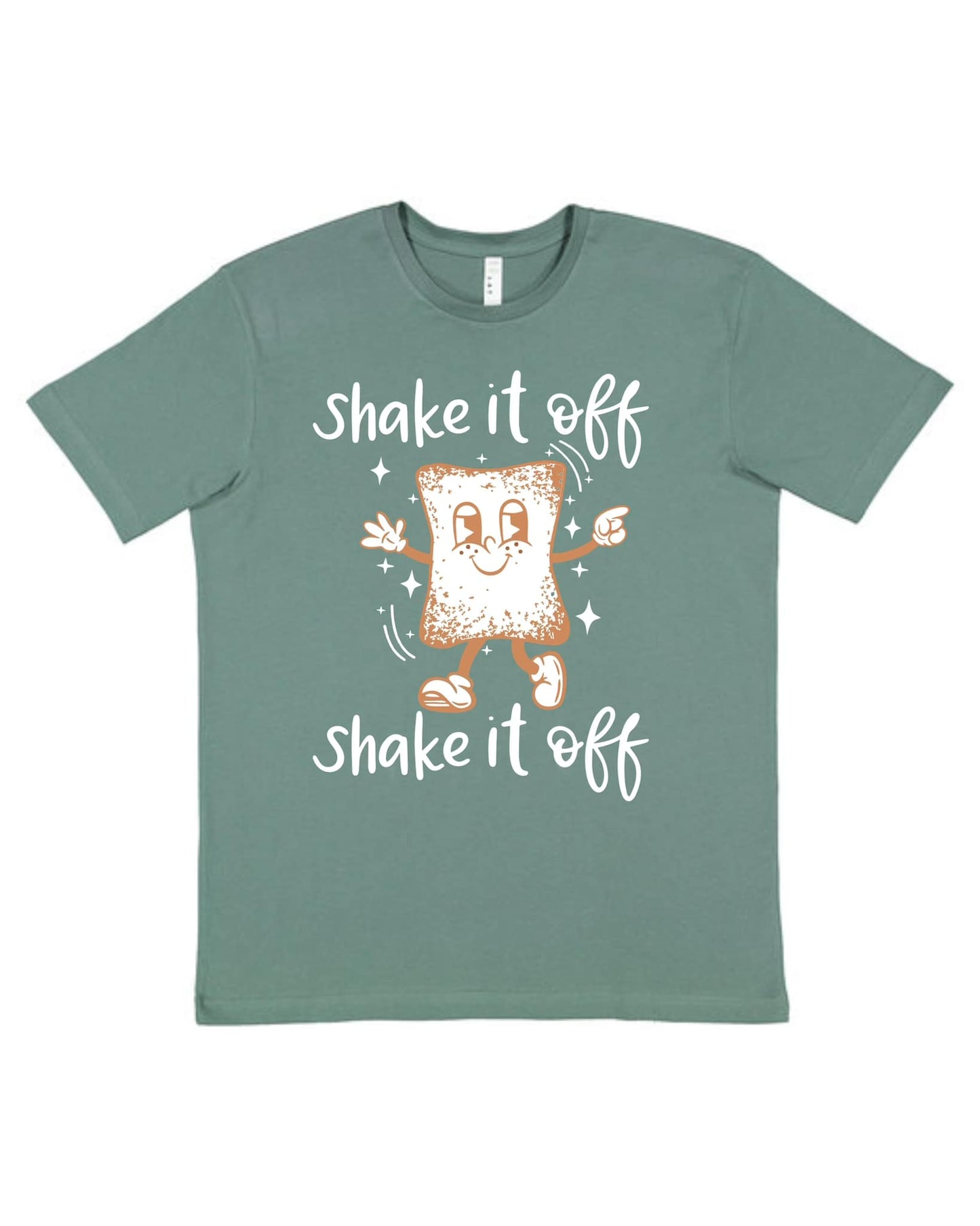 Green Shake it Off Beignet Tee