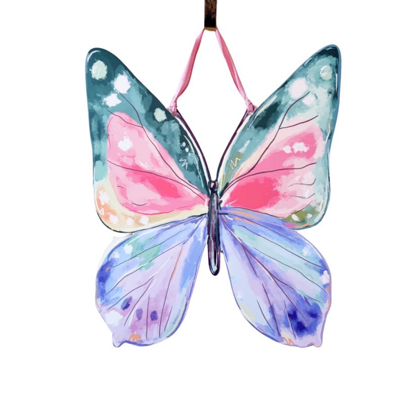 Spring Butterfly Door Hanger