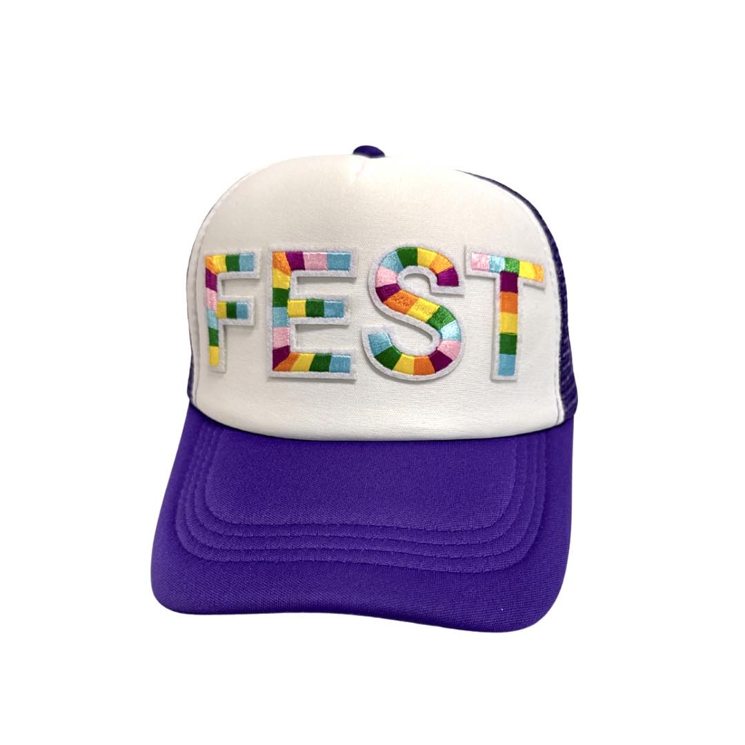 Fest Trucker Hat, Purple