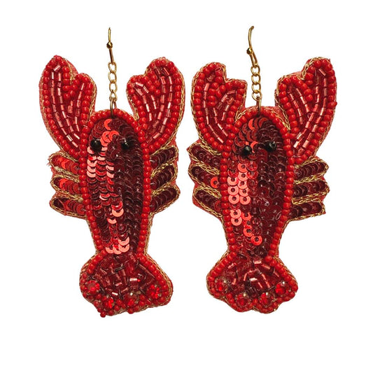 Sequin Crawfish Earrings
