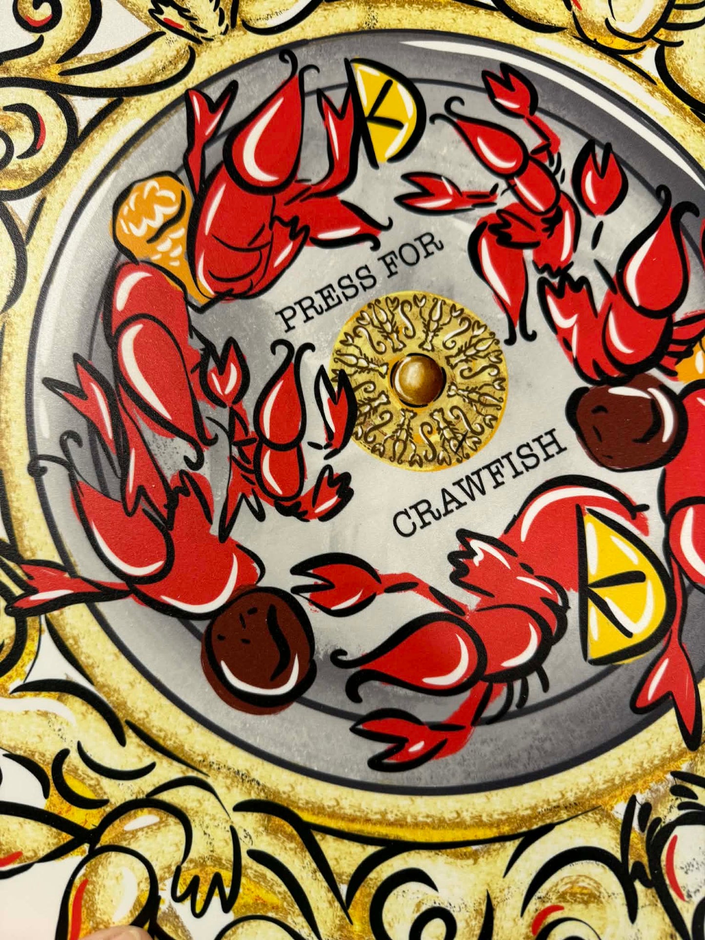 Press for Crawfish Door Hanger