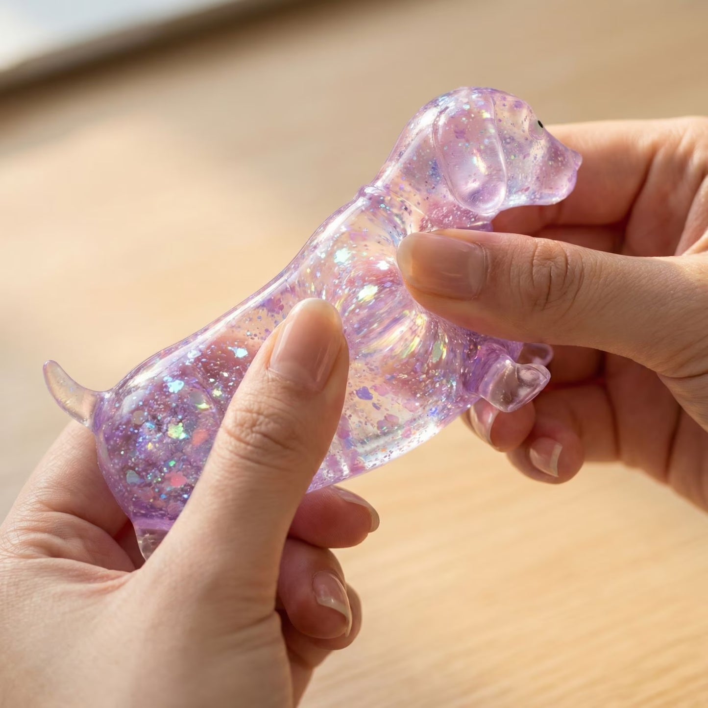 Glitter Weenie Dog Squishy