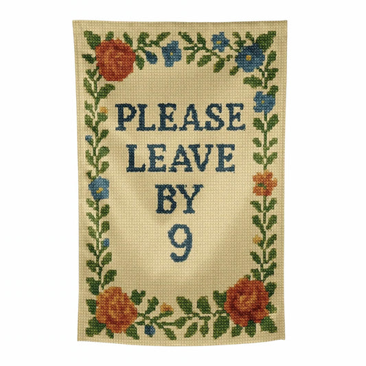 Please Leave by 9 Garden Flag