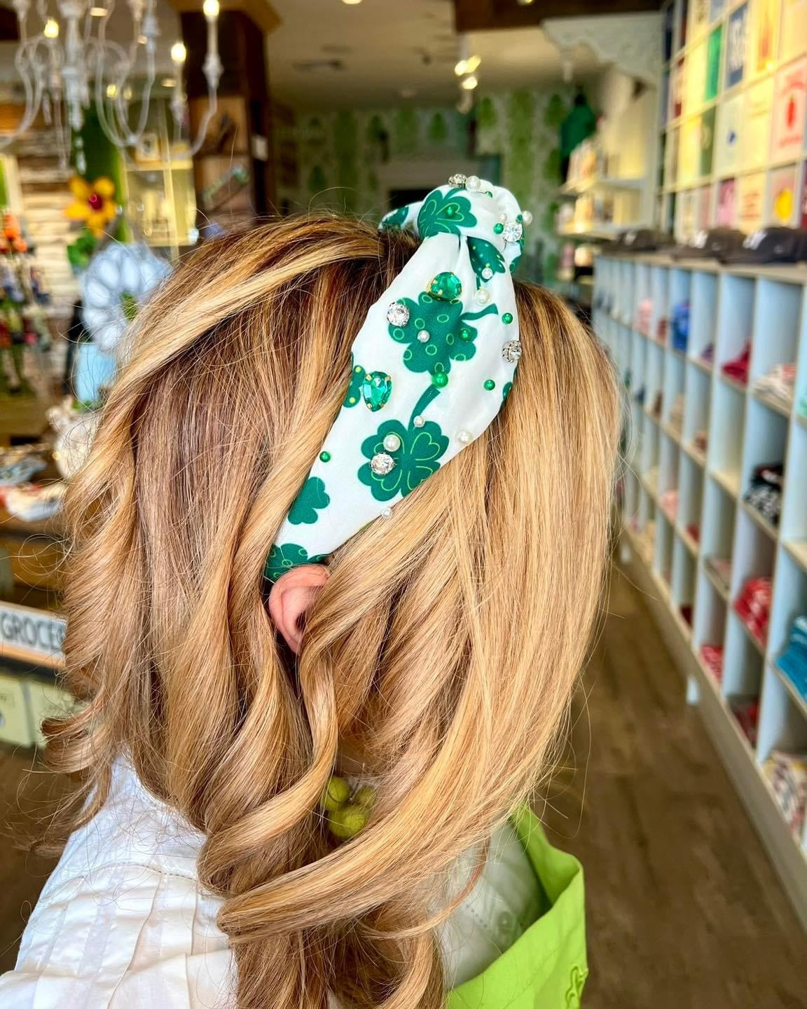 Shamrock Bedazzled Headband