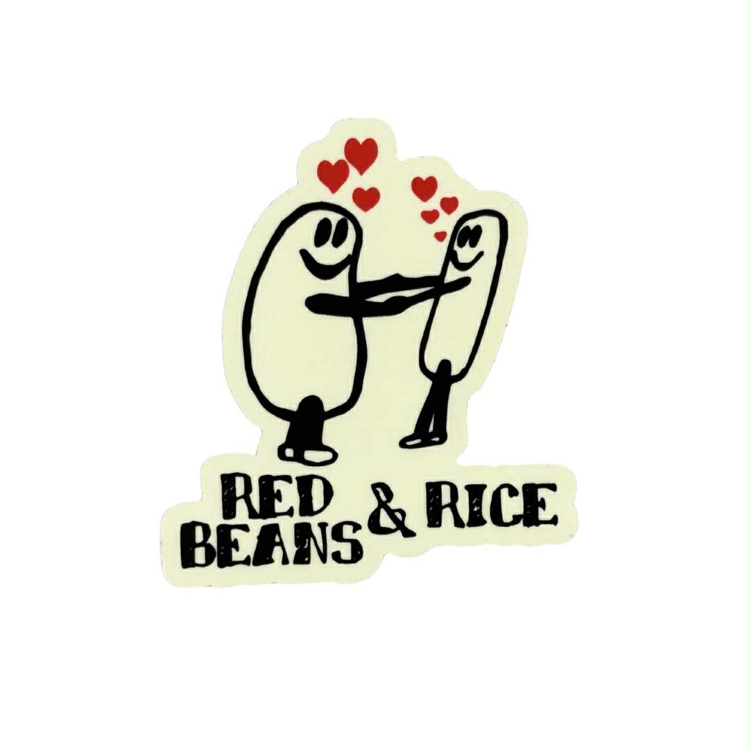 Red Beans & Rice Sticker – Fleurty Girl