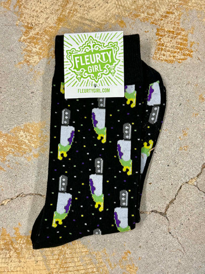 King Cake Knife Socks