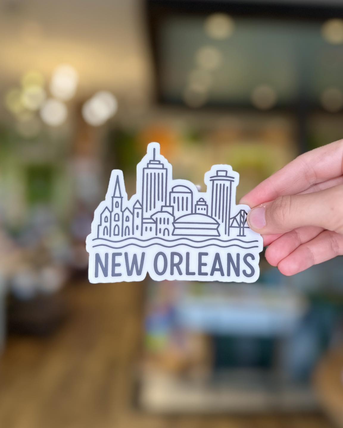 Skyline Drawing Sticker