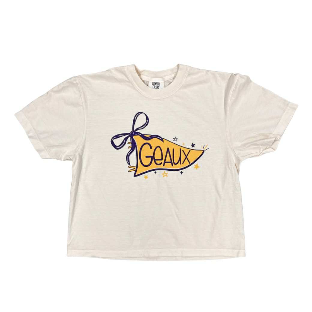 Geaux Pennant Crop