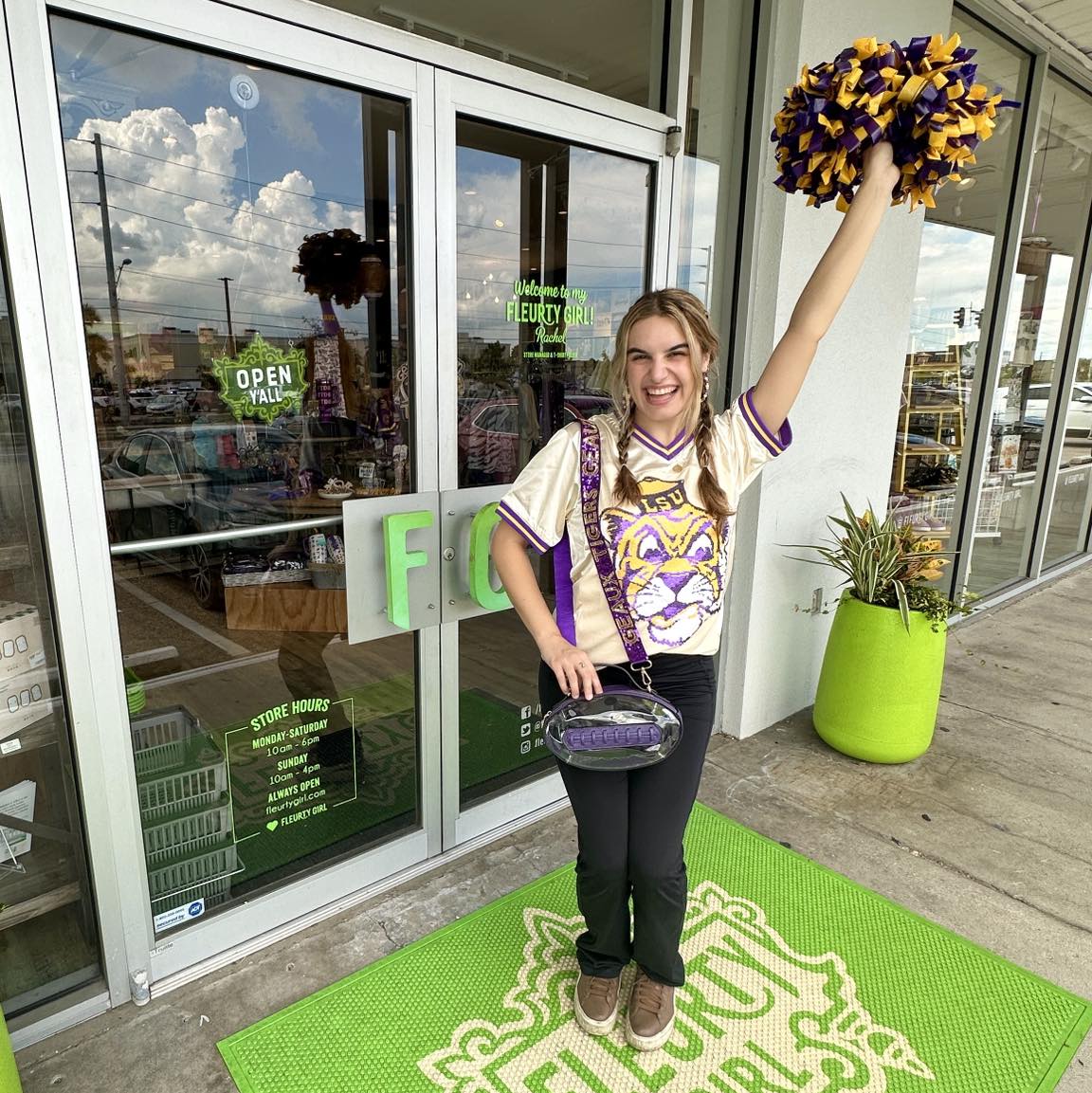 Vintage Geaux Mike Sequin Football Jersey