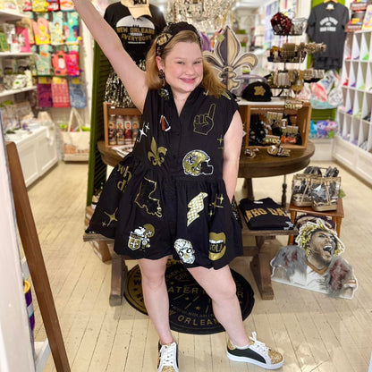 Saints Sequin Icons Romper