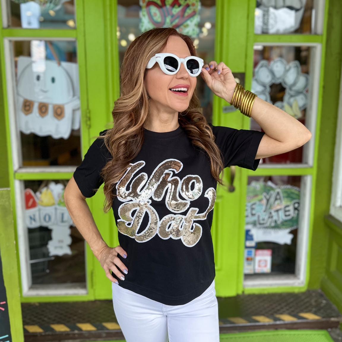 Who Dat Sequin Tee