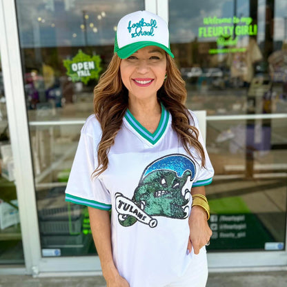 Tulane Sequin Football Jersey