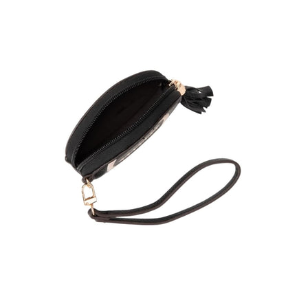 Football Coin Purse, Black & Gold