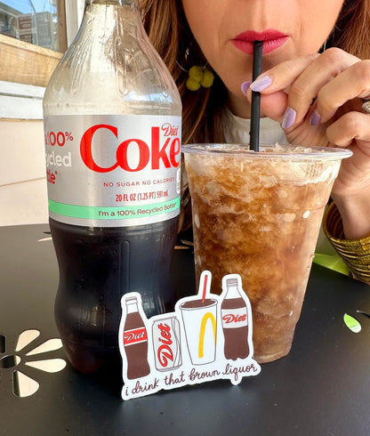 Brown Liquor Sticker