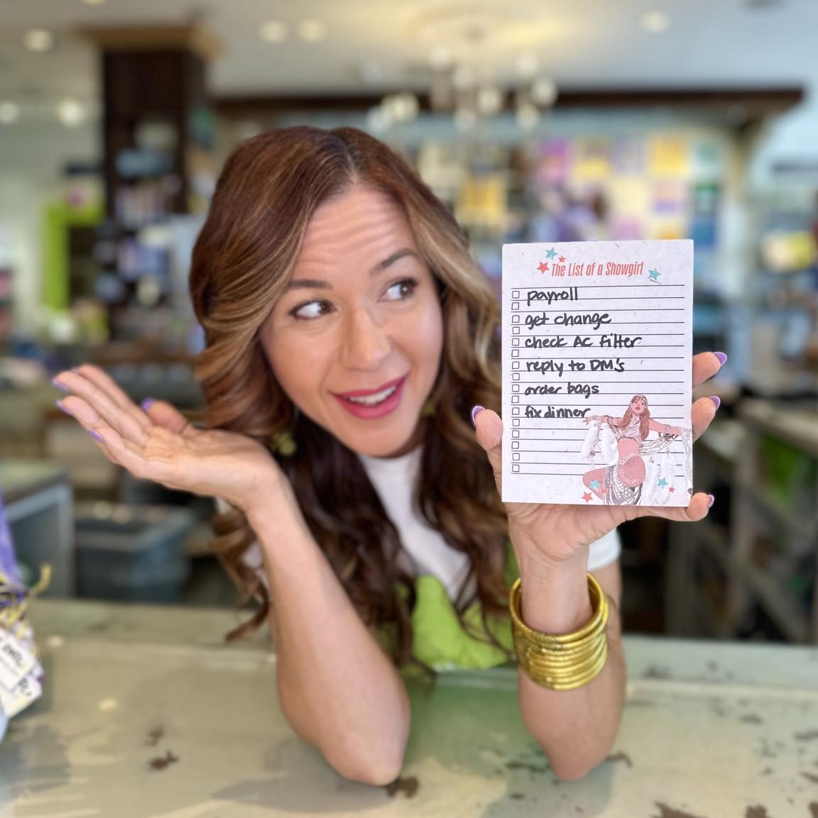 List of a Showgirl Notepad