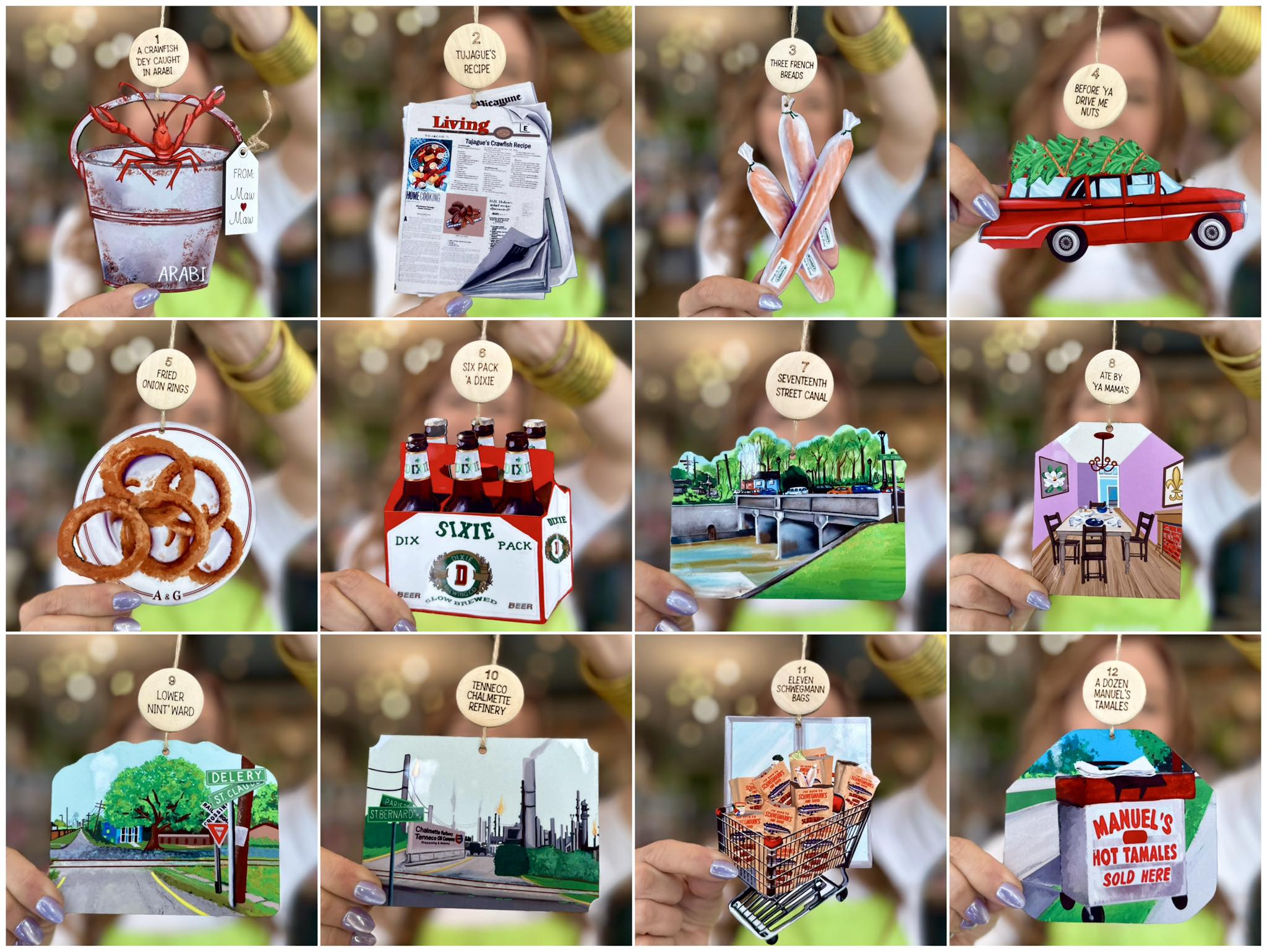 Benny Grunch 12 Yats Ornament Set - Thumbnail 5