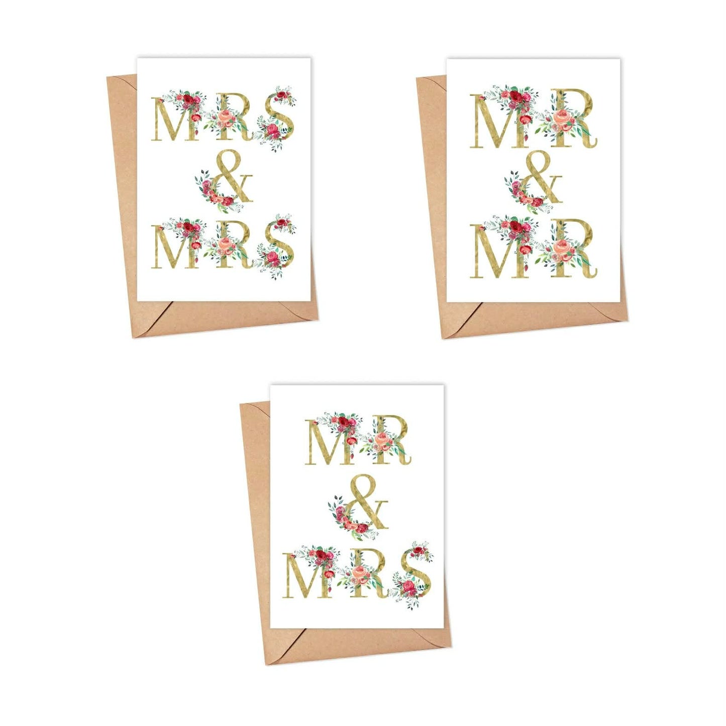 Floral Wedding Card