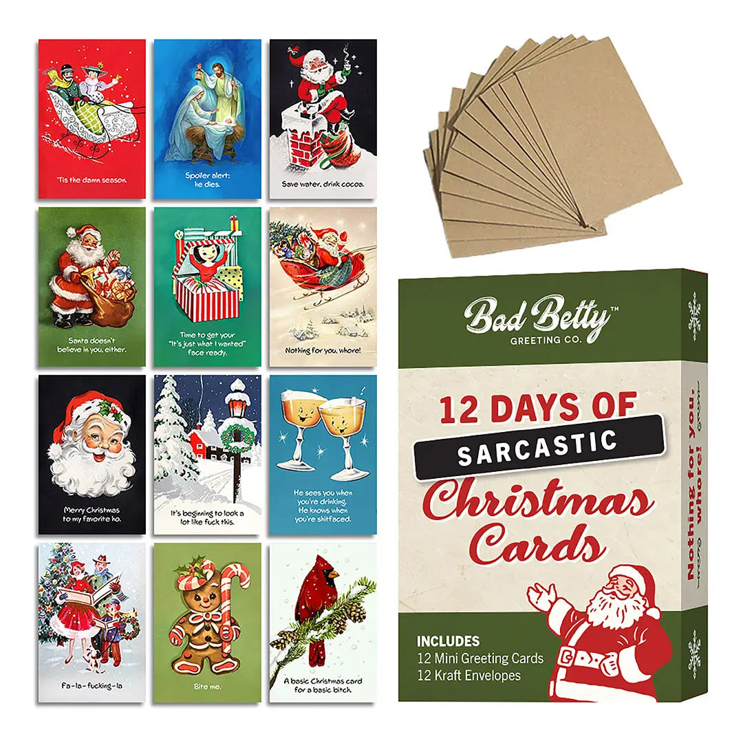 12 Days of Sarcastic Christmas Cards