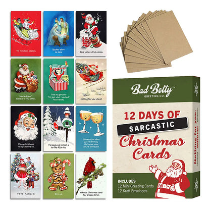 12 Days of Sarcastic Christmas Cards