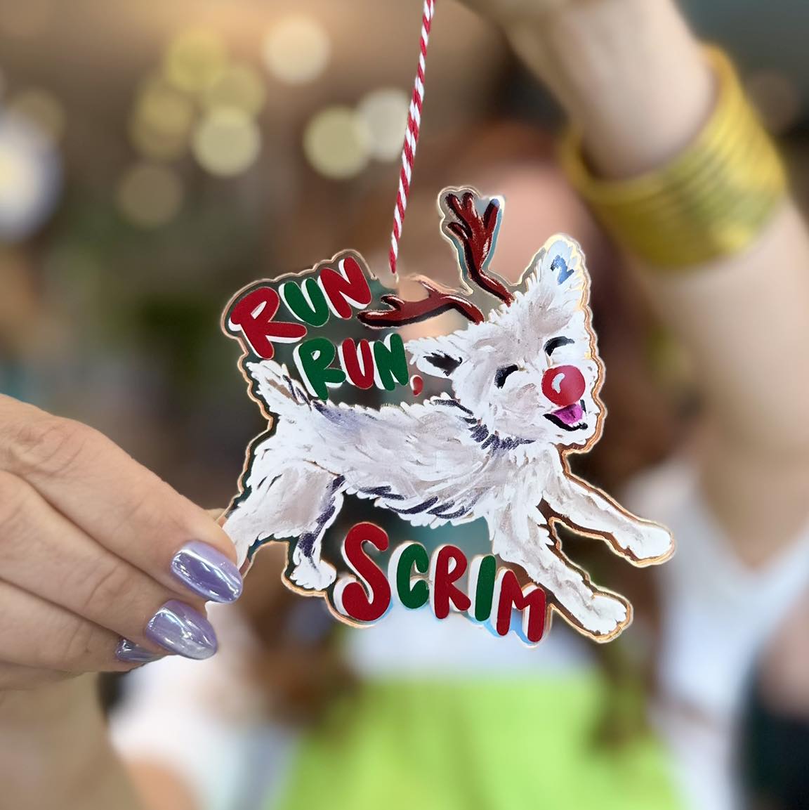 Run Scrim Run Acrylic Ornament