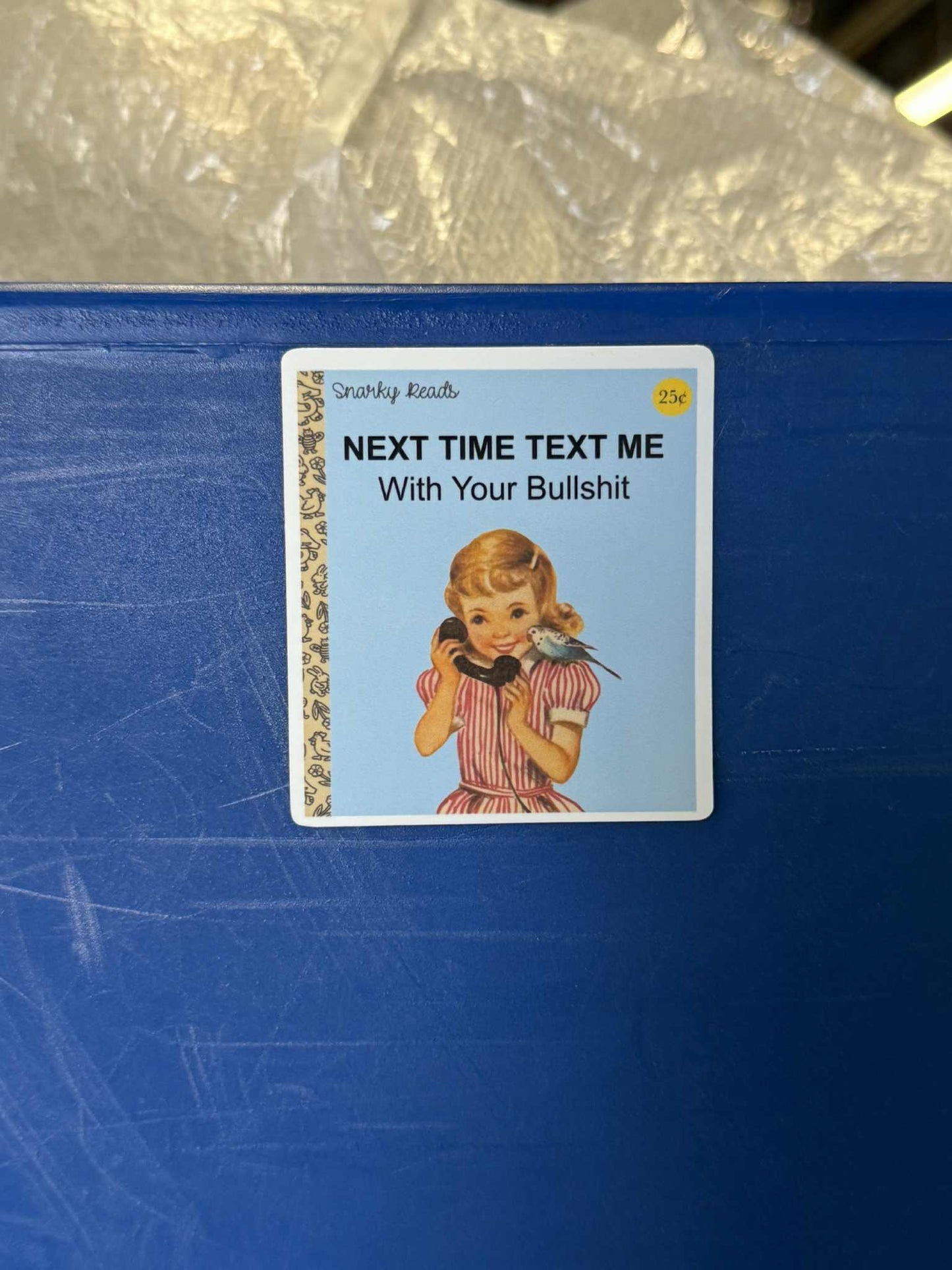 Next Time Text Sticker