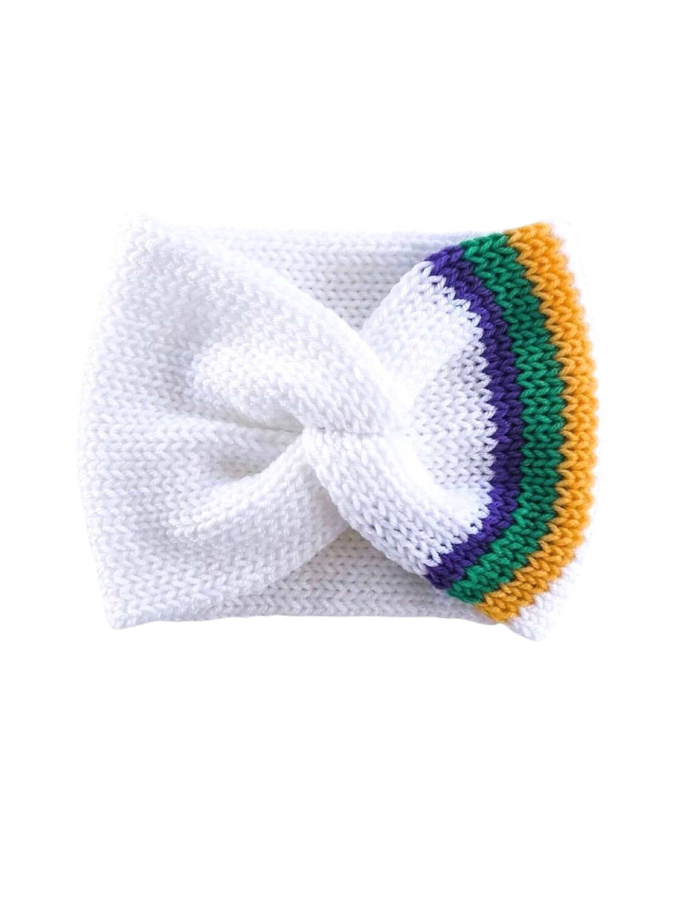 Mardi Gras Three Stripe Ear Warmers