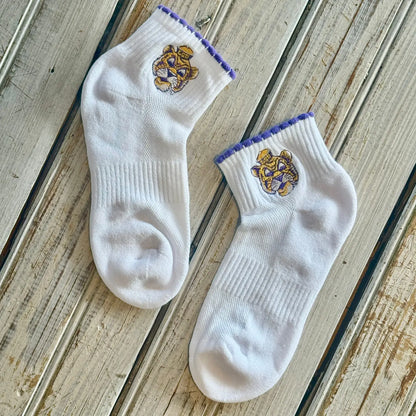 Sailor Mike Ruffle Ankle Socks