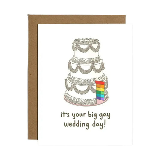 Big Gay Wedding Day Card