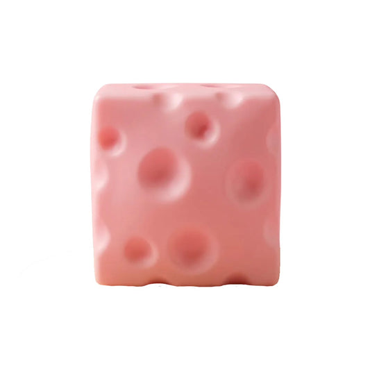 Pink Cheese Squishy, Small
