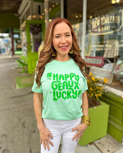 Happy Geaux Lucky Tee