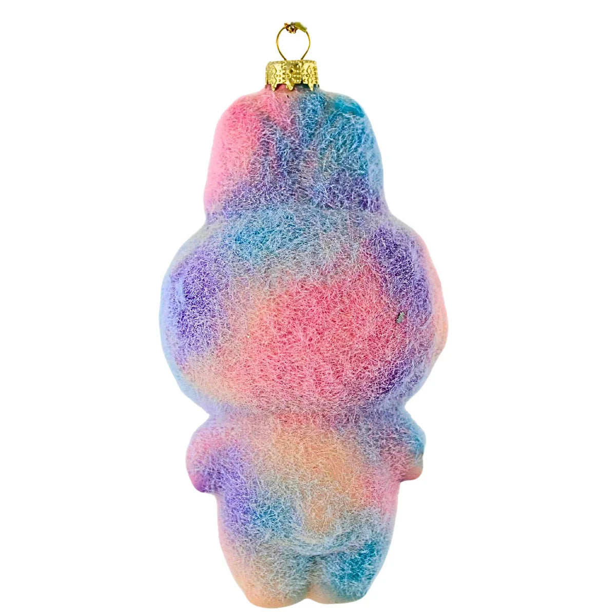 Rainbow Fuzzy Monster Ornament