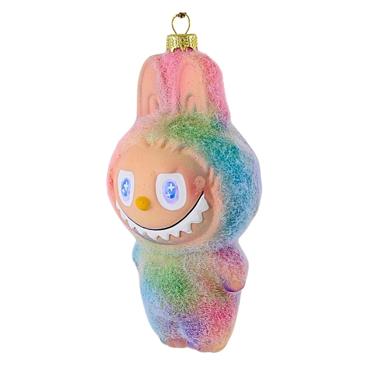 Rainbow Fuzzy Monster Ornament